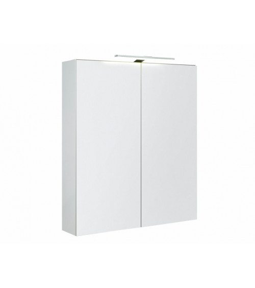 Garda peilikaappi Led-valolla 60cm, kiiltävä valkoinen