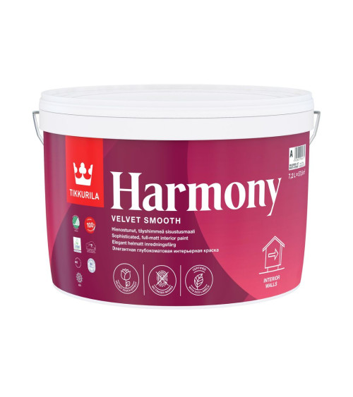 Harmony Sisustusmaali A-PM 7,2 l valkoinen