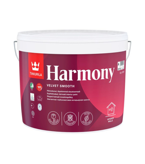 Harmony Sisustusmaali A-PM 9 l valkoinen