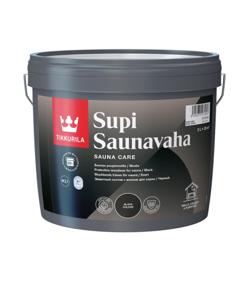 Supi Saunavaha 2,7 l musta 