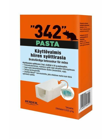 342 syöttörasia 2 kpl 25 g pastasyötti